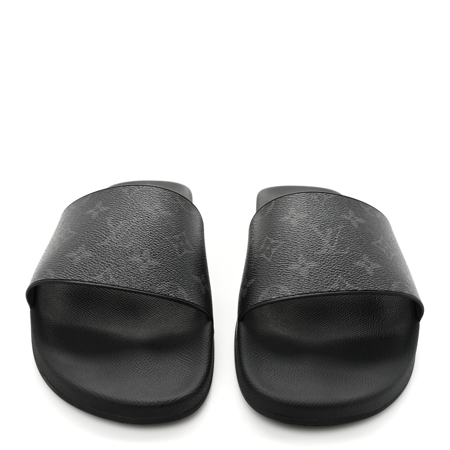Rubber Monogram Eclipse Mens Waterfront Mules 11 Black