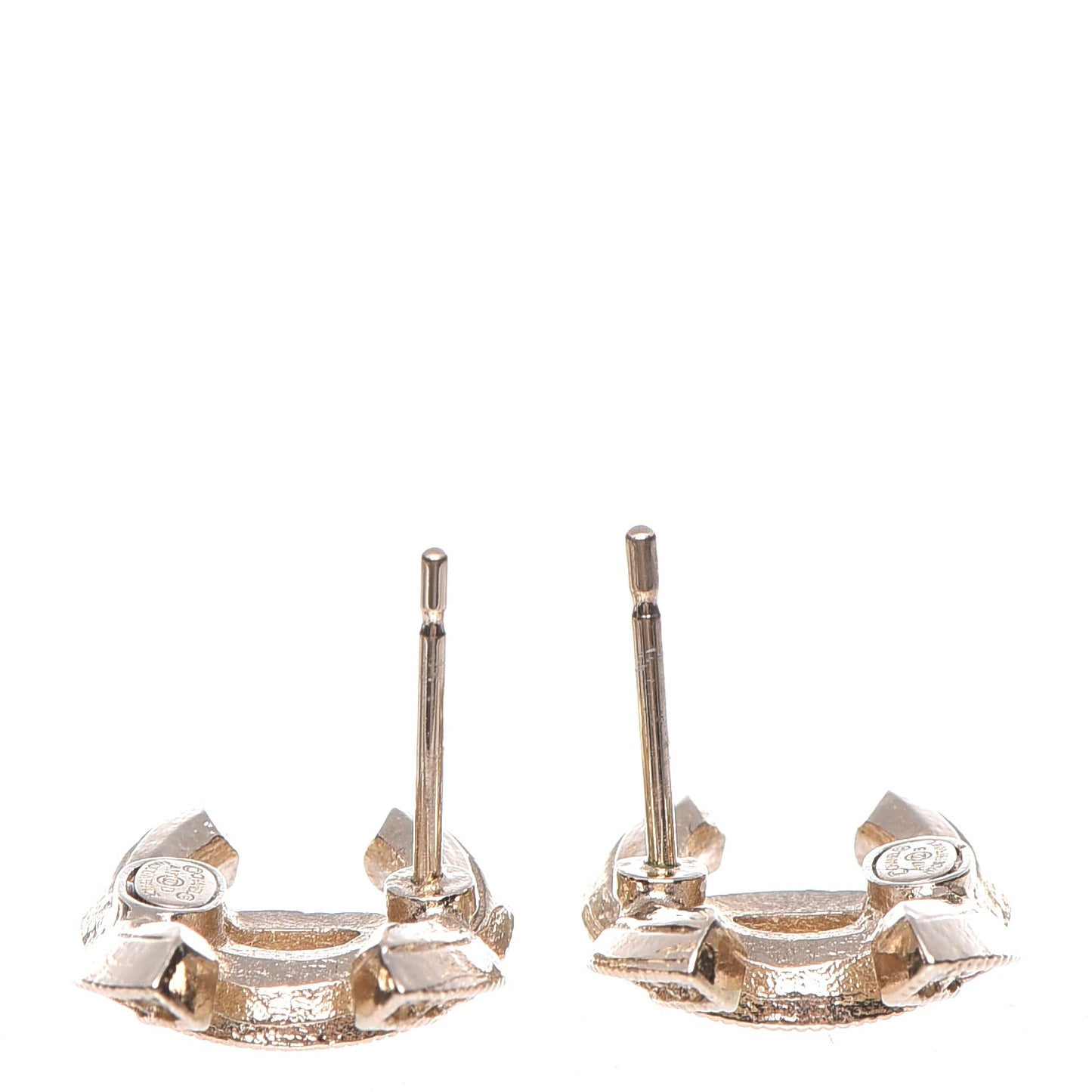 Crystal CC Earrings Gold