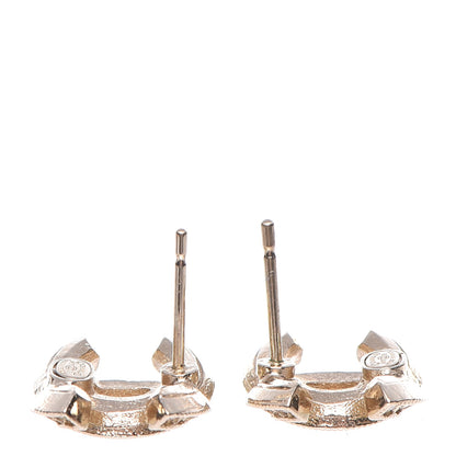 Chanel Crystal CC Earrings Gold 3 of 7