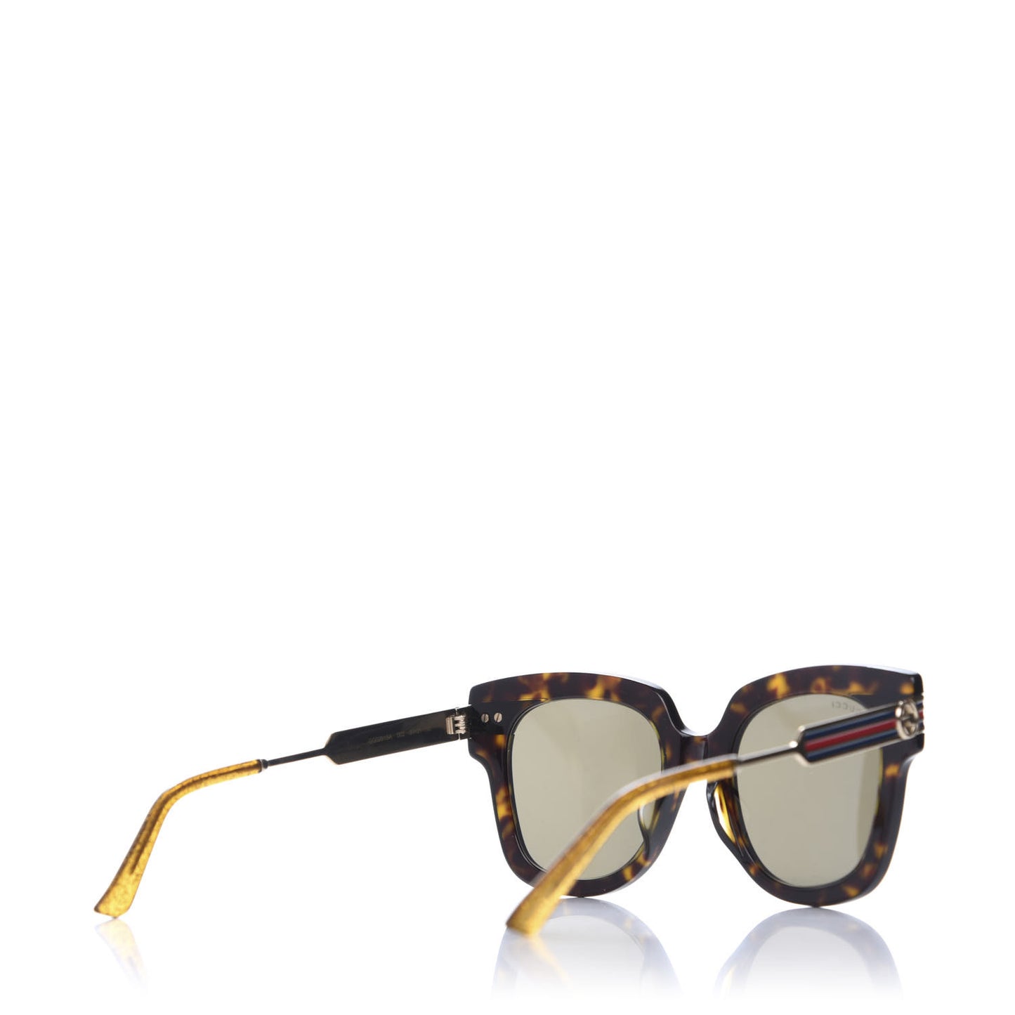 Acetate Square Frame Web GG0281SA Sunglasses Havana