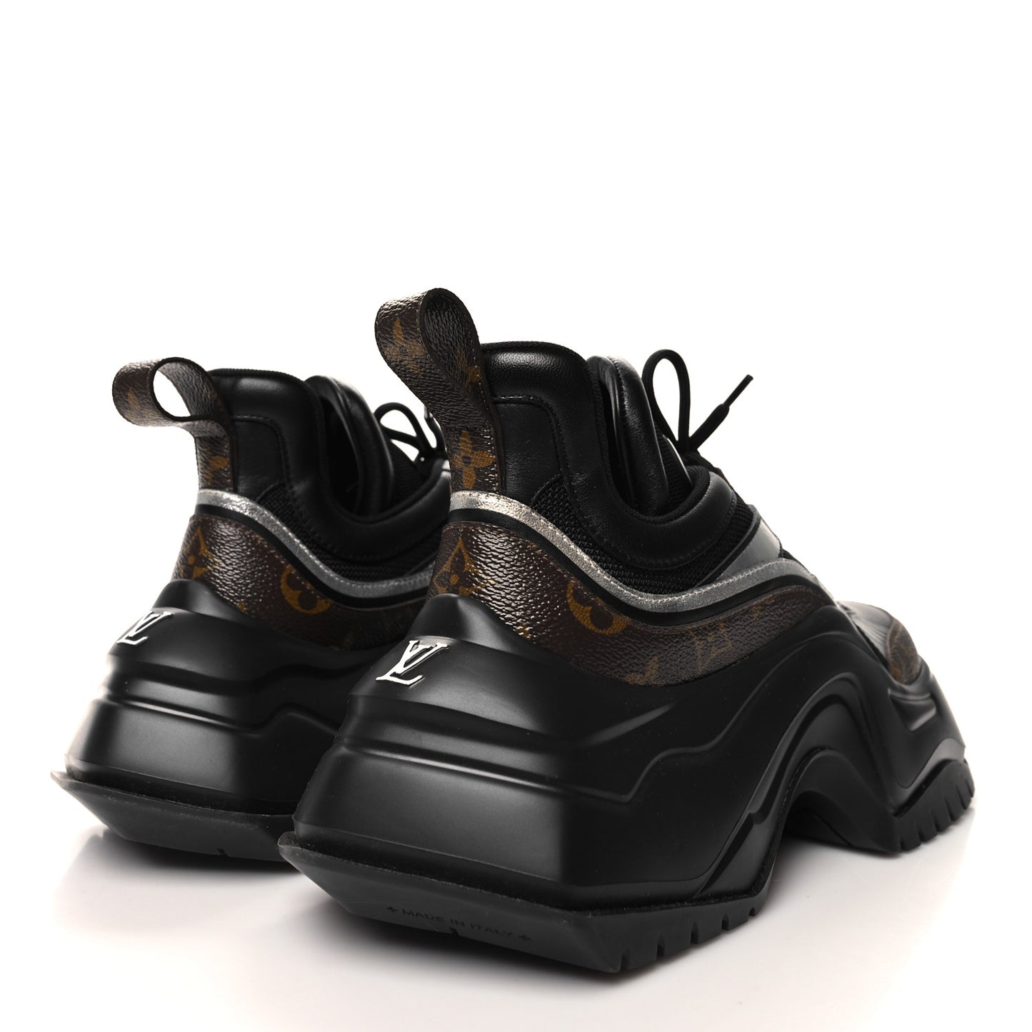 Calfskin Monogram LV Archlight 2.0 Platform Sneakers 39 Black