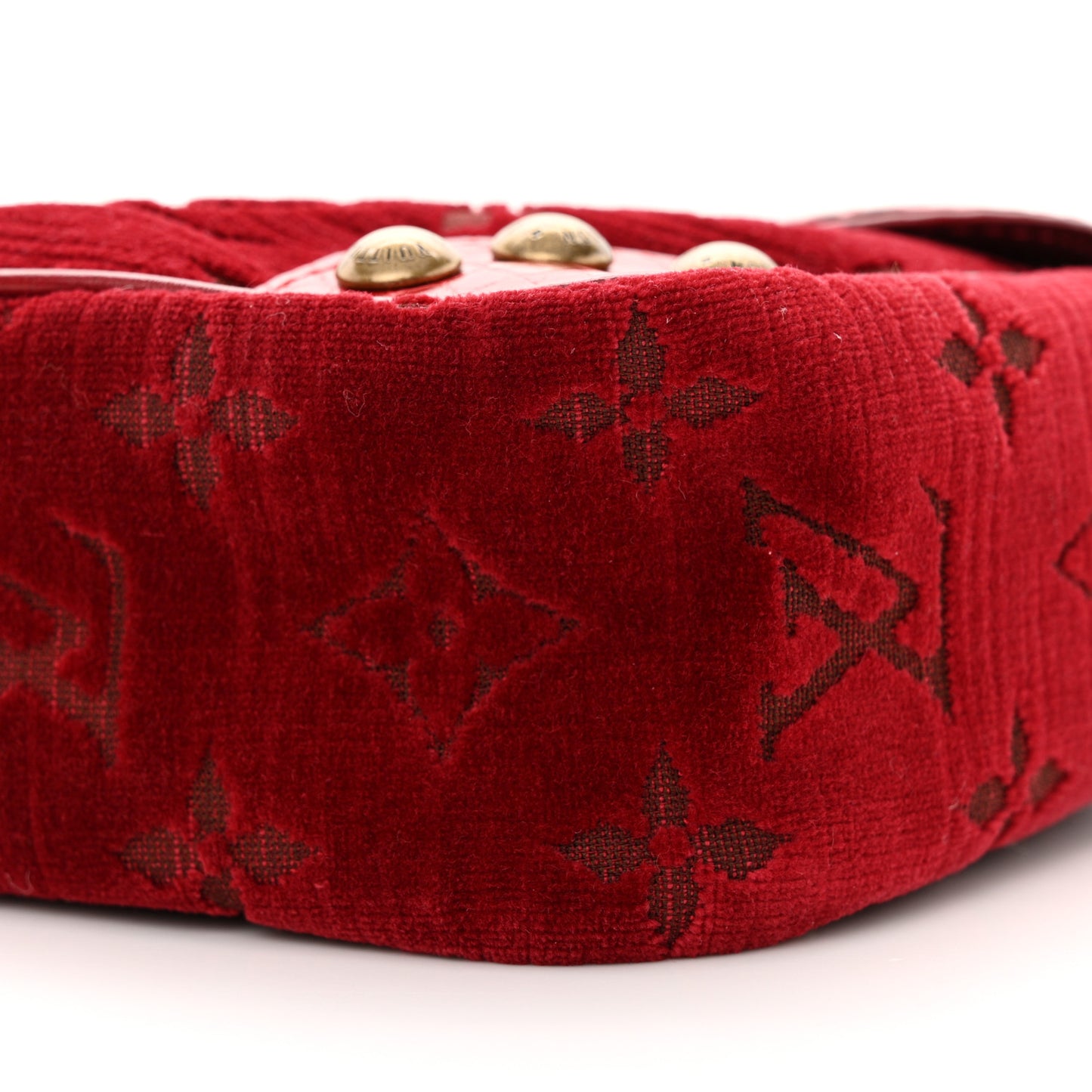 Monogram Velours Alligator Irvine Red