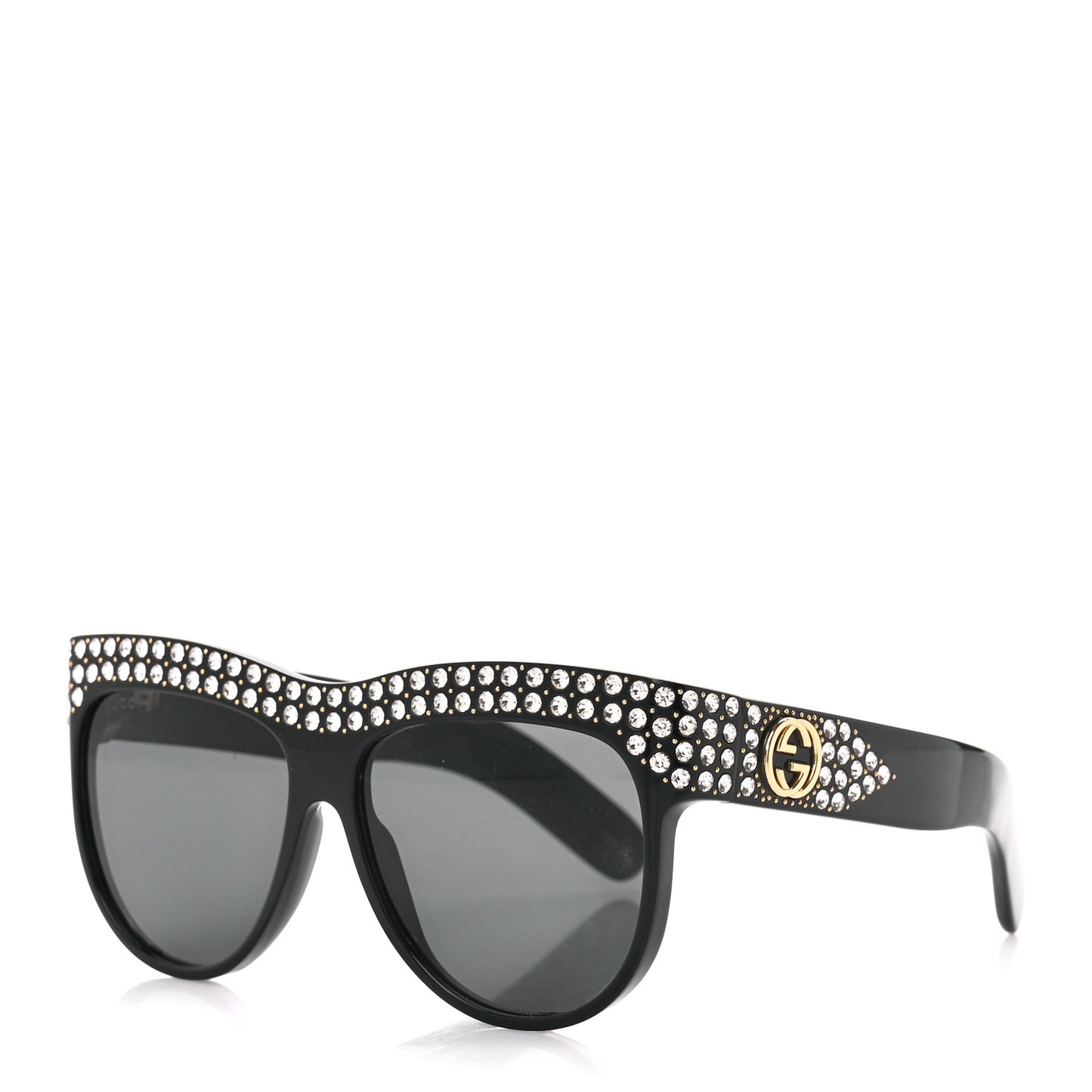 Acetate Crystal Sunglasses GG0147S Black