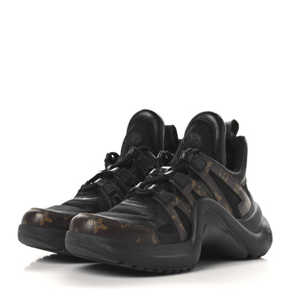 Louis Vuitton Calfskin Patent Monogram LV Archlight Sneakers 39 Black 4 of 10