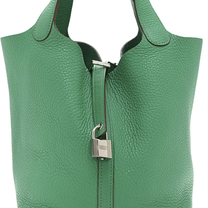 Hermes Taurillon Clemence Picotin Lock 22 MM Menthe 8 of 11