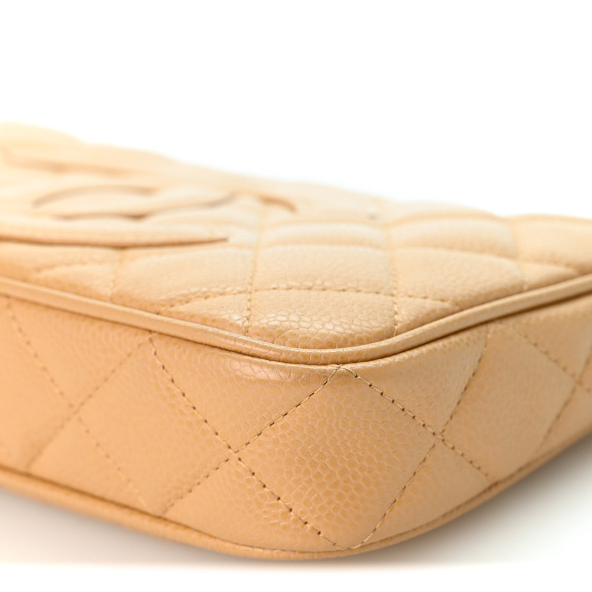 Chanel Caviar Quilted Timeless CC Shoulder Bag Beige 10 of 10