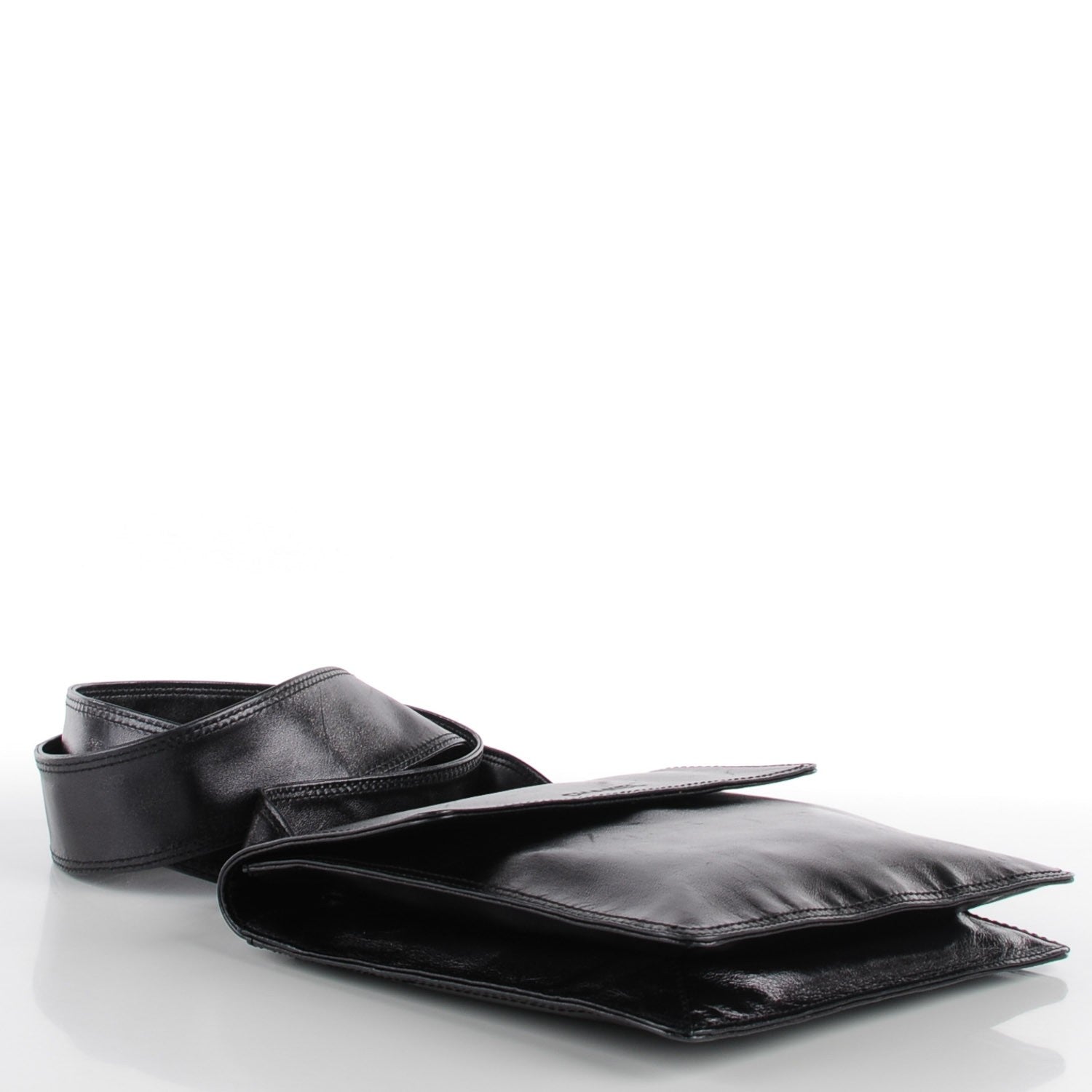 Chanel Lambskin Shoulder Flap Bag Black 4 of 8