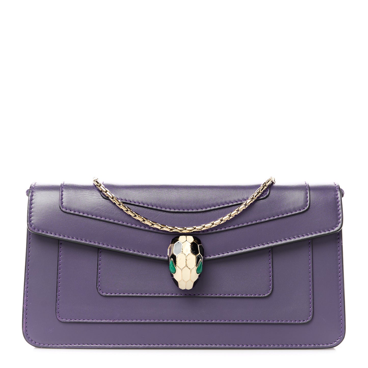 Calfskin Serpenti Forever Shoulder Bag Purple