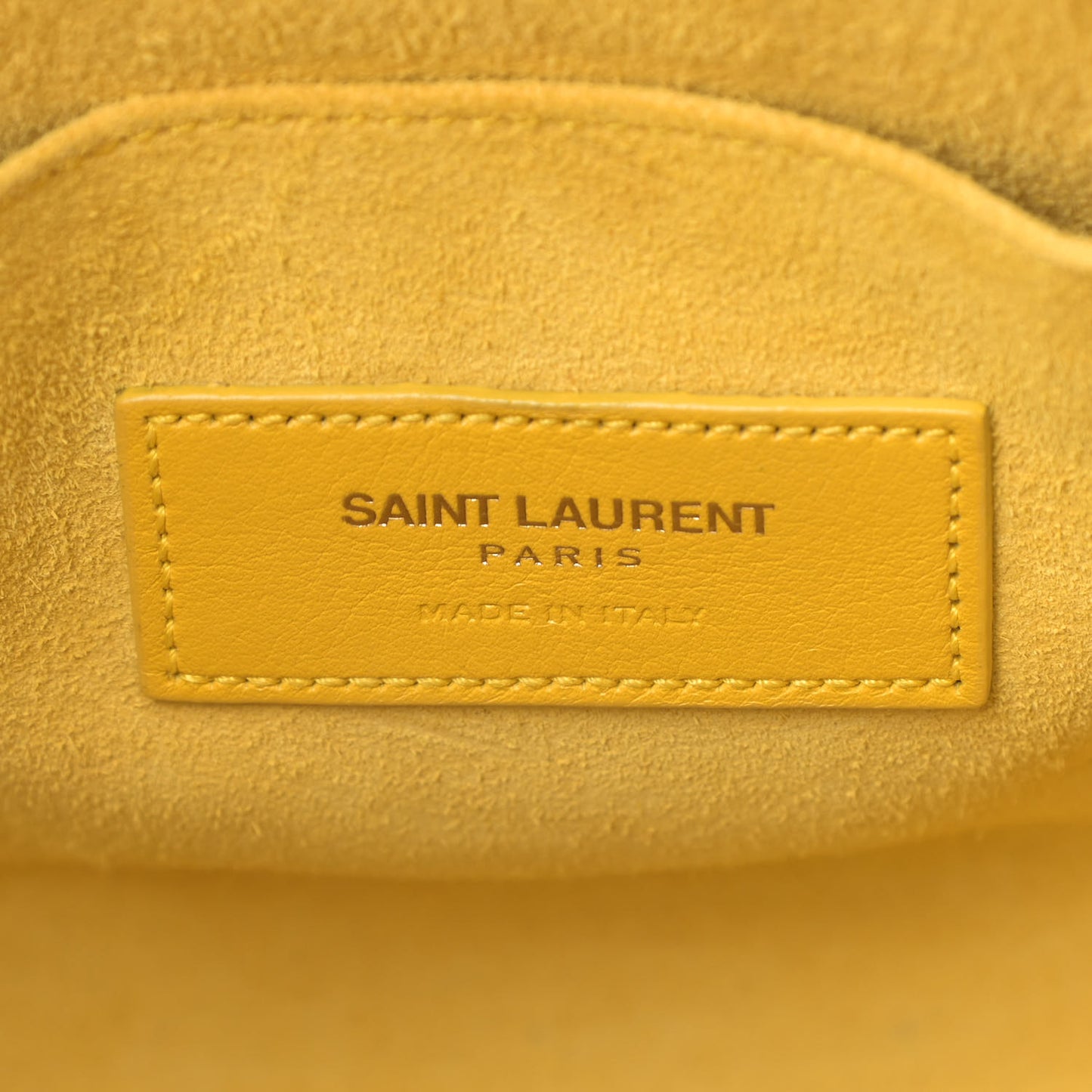 Grained Calfskin Baby Sac De Jour Yellow