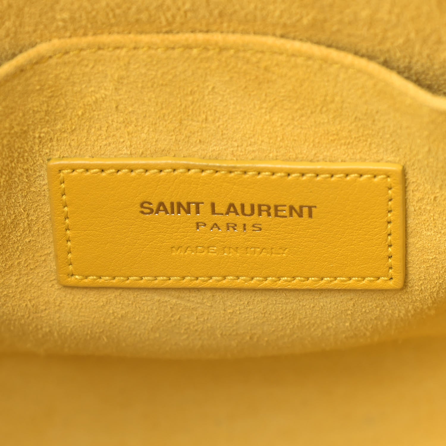 Saint Laurent Grained Calfskin Baby Sac De Jour Yellow 8 of 14