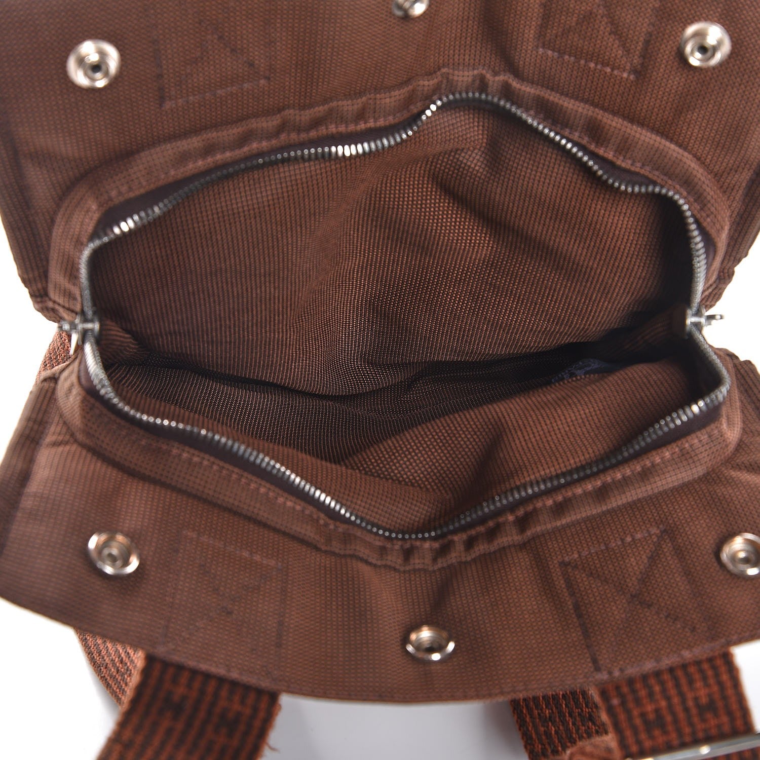 Hermes Canvas Herline Backpack Brown 5 of 7
