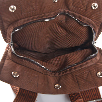 Hermes Canvas Herline Backpack Brown 5 of 7