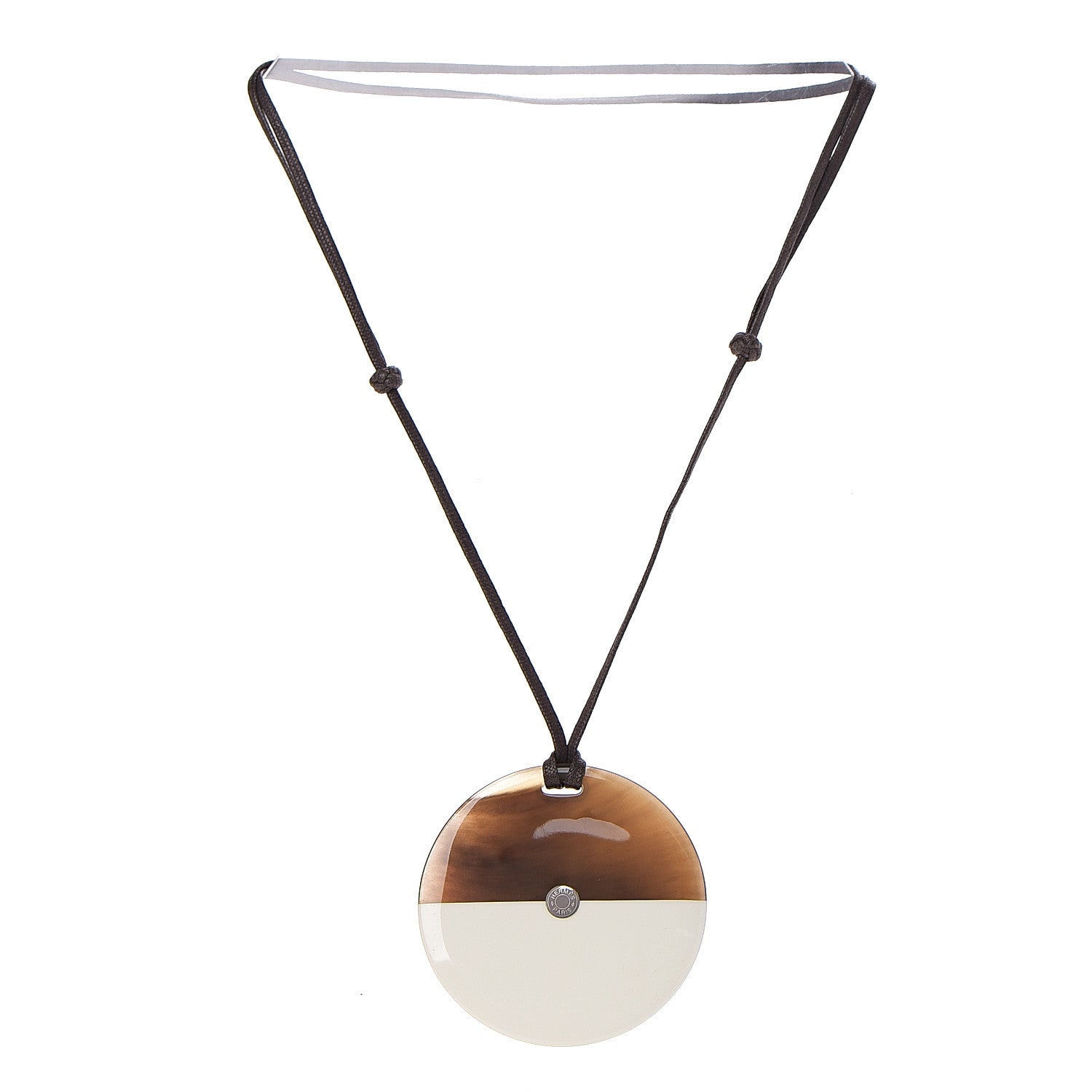 Hermes Buffalo Horn Minimale Necklace 2 of 3