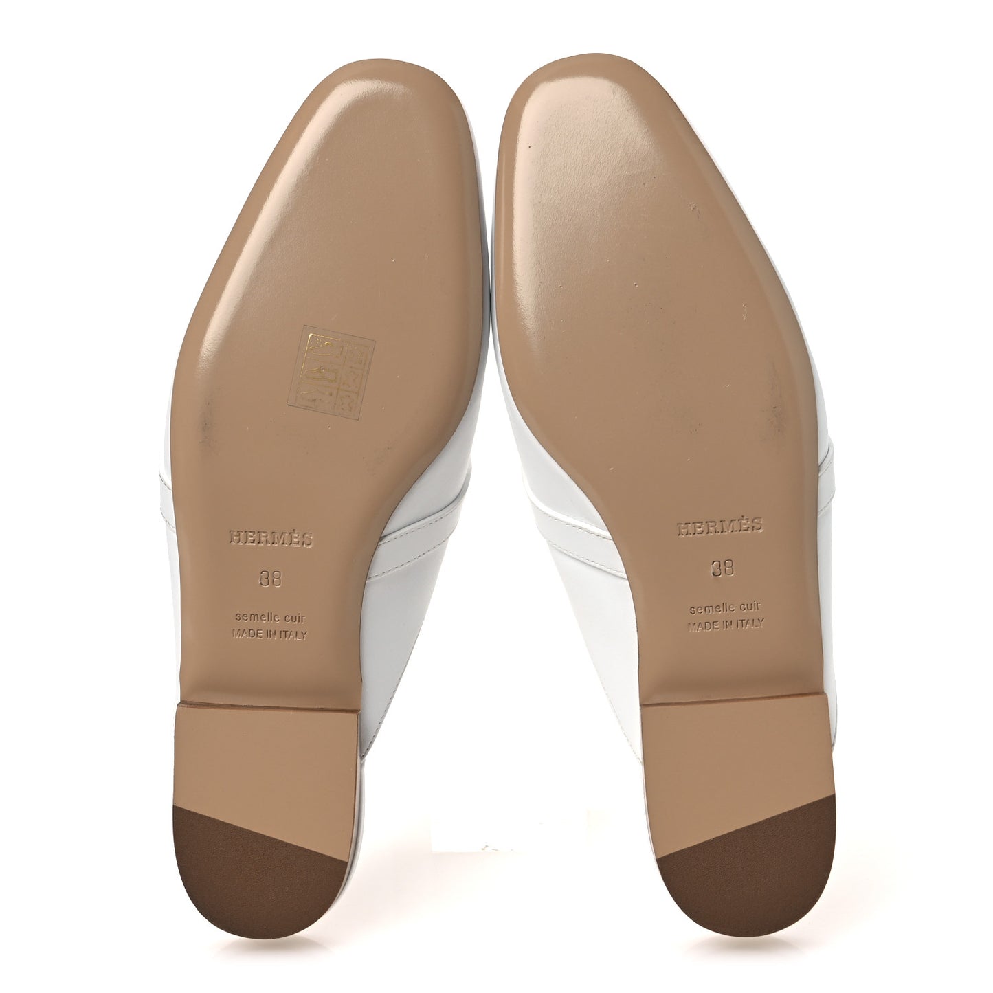 Calfskin Oz Mules 38 White