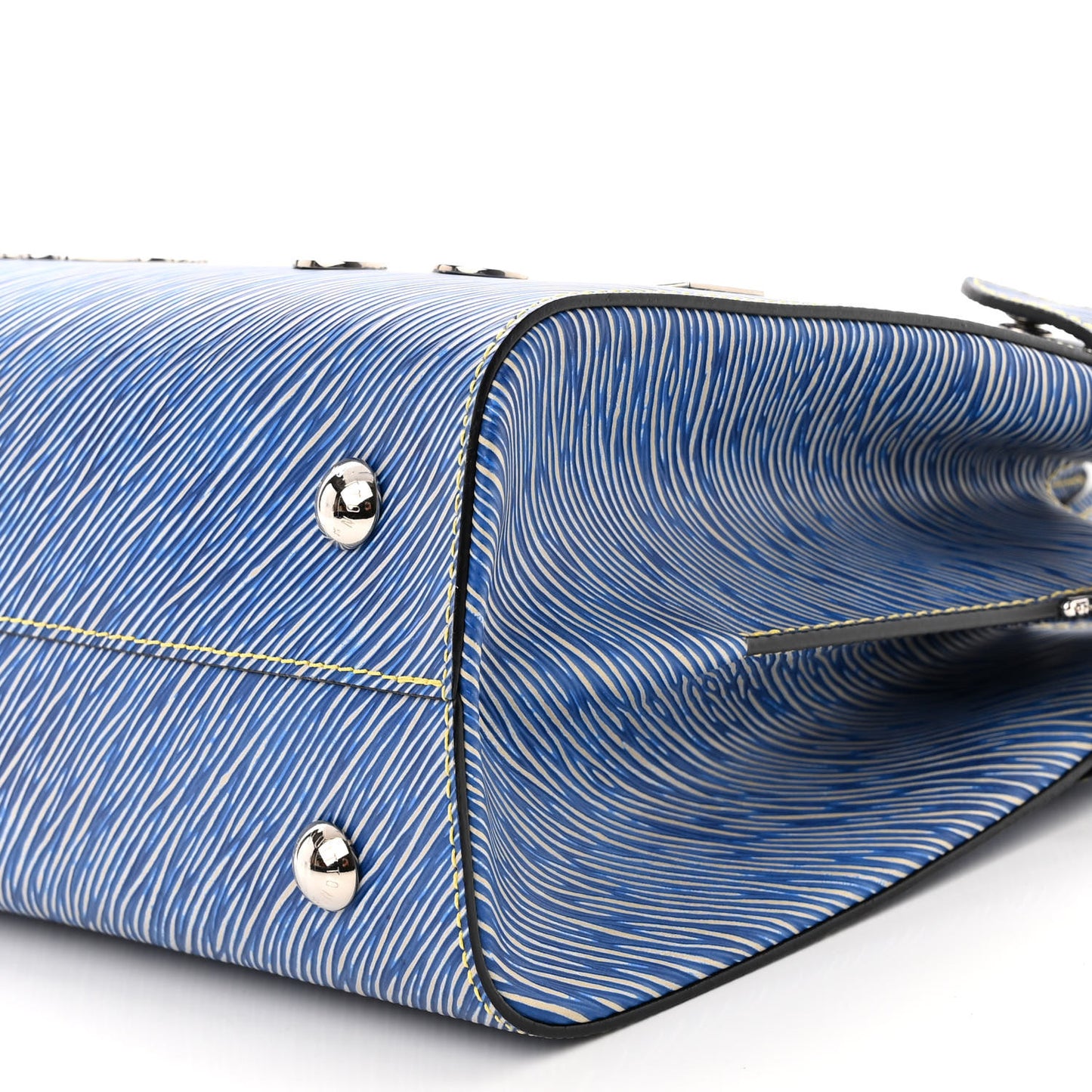 Epi Pins Twist Tote Denim Light