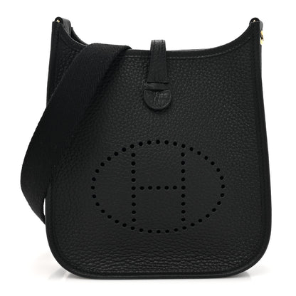 Hermes Taurillon Clemence Evelyne TPM Black 1 of 11