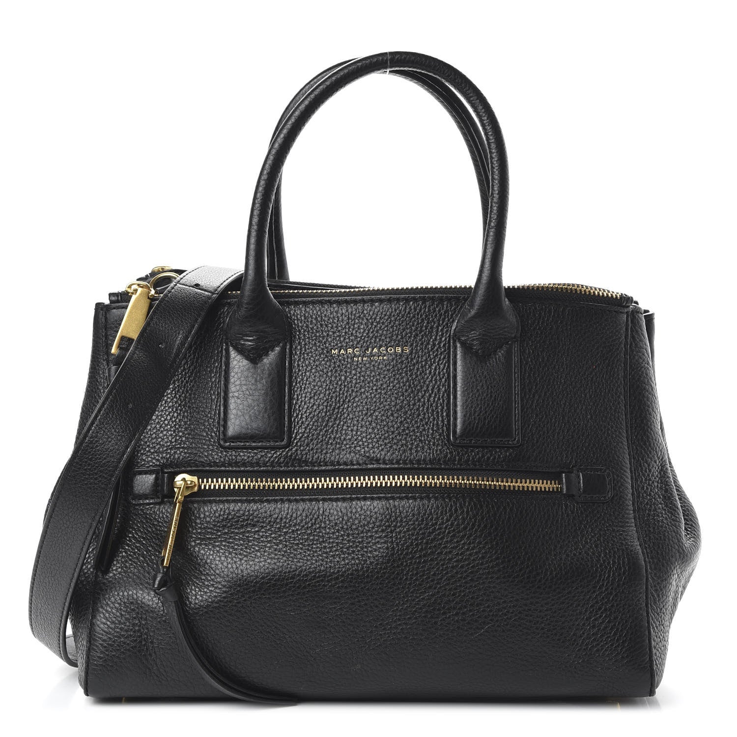 Marc Jacobs Textured Calfskin Medium Incognito Satchel Black 1 of 9