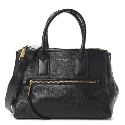Marc Jacobs Textured Calfskin Medium Incognito Satchel Black 1 of 9