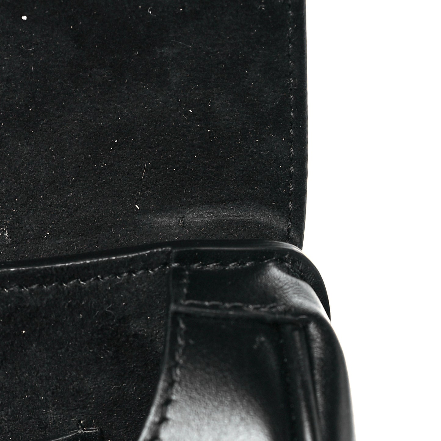 Box Calfskin Small Bobby Flap Black