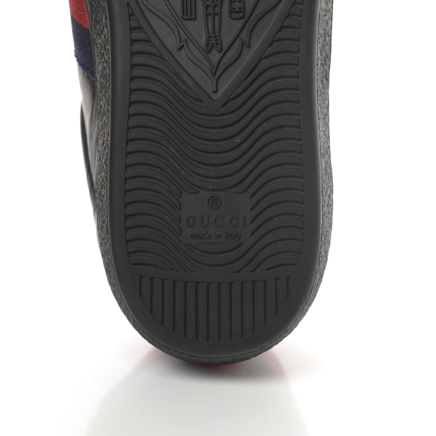 Miro Soft Calfskin Laminated Ayers Web Bee Embroidered Mens Ace Sneakers 6.5 Black Red Flame Night