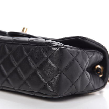 Chanel Lambskin Quilted Mini Rectangular Pearl Crush Flap Black 7 of 11