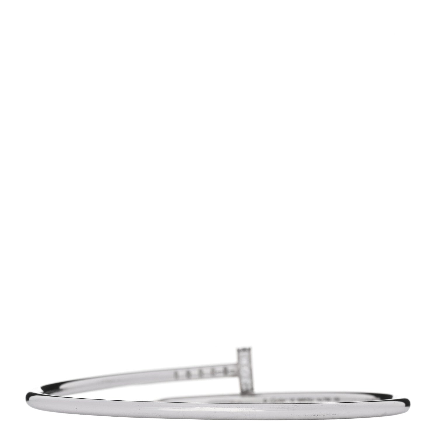 Cartier 18K White Gold Diamond Small Juste Un Clou 16 2 of 5