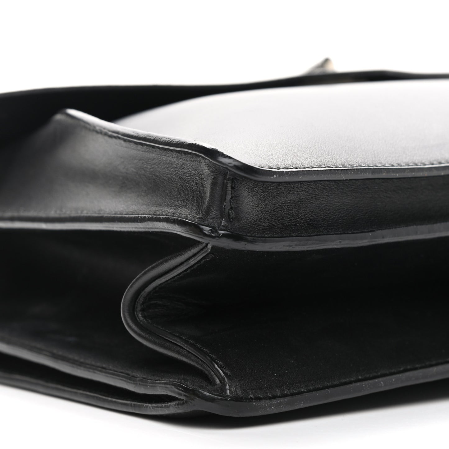 Calfskin Nubuck Medium Hava Top Handle Bag Black