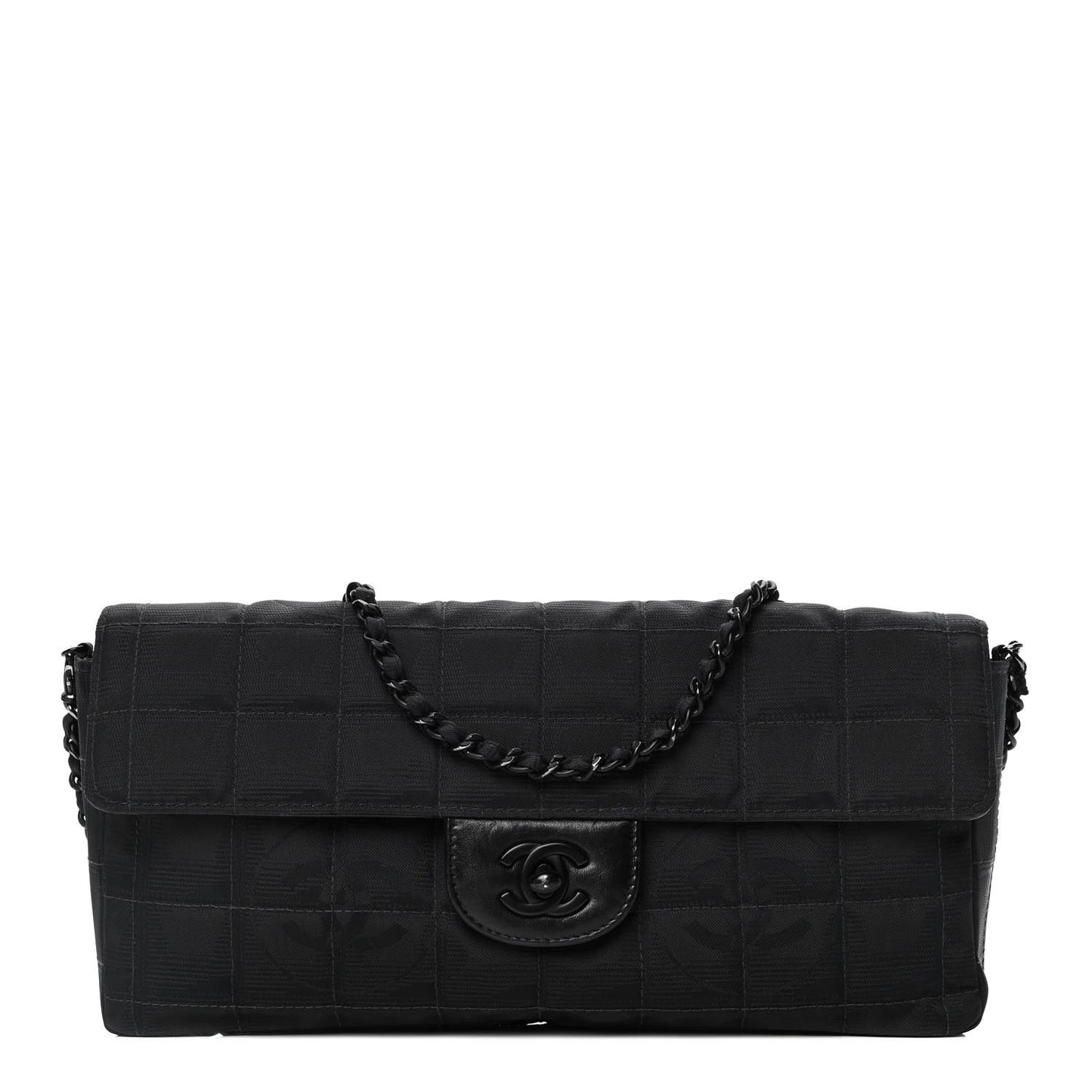 Nylon Travel East West Flap Black