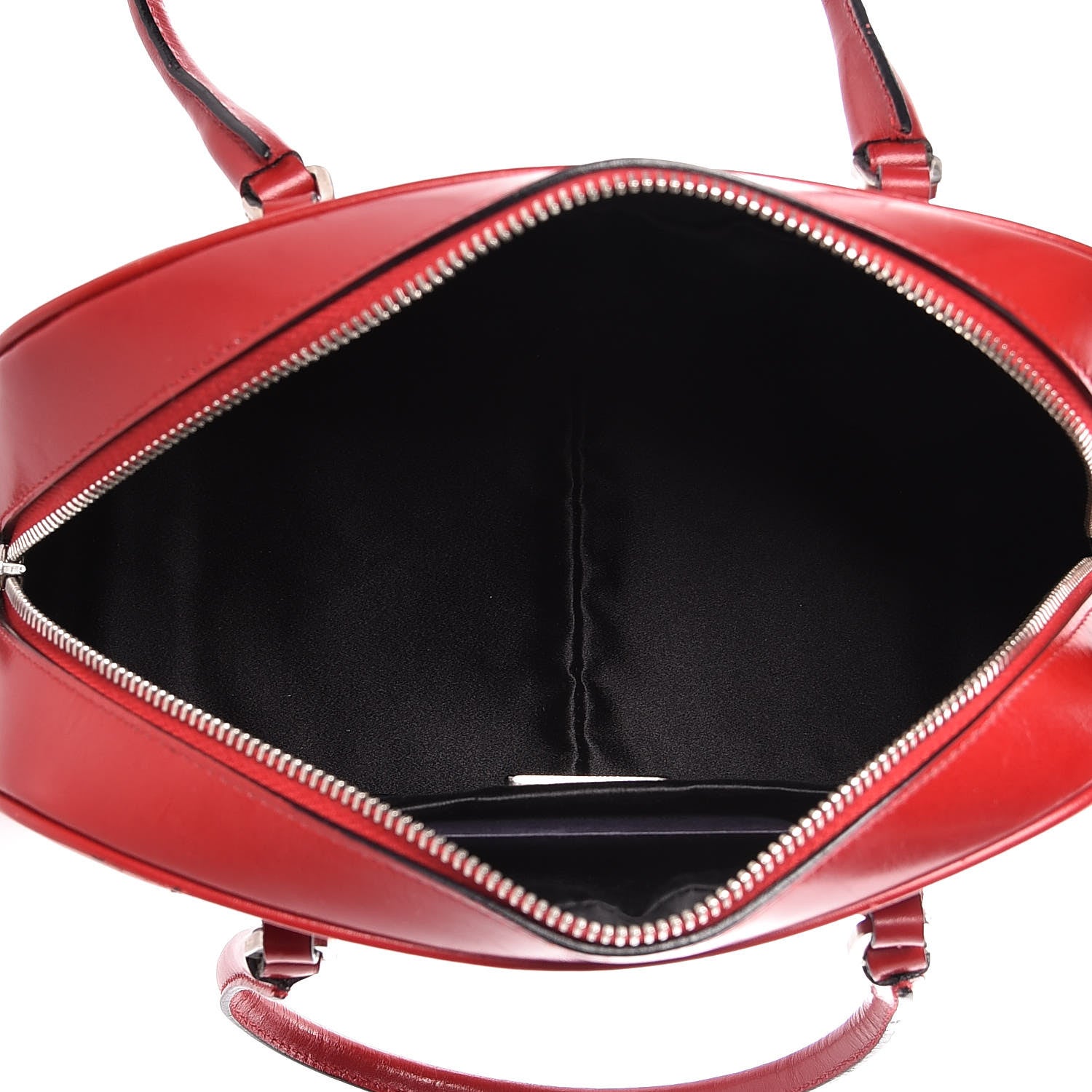 Prada Vitello Lux Mini Bowling Bag Rosso 5 of 18