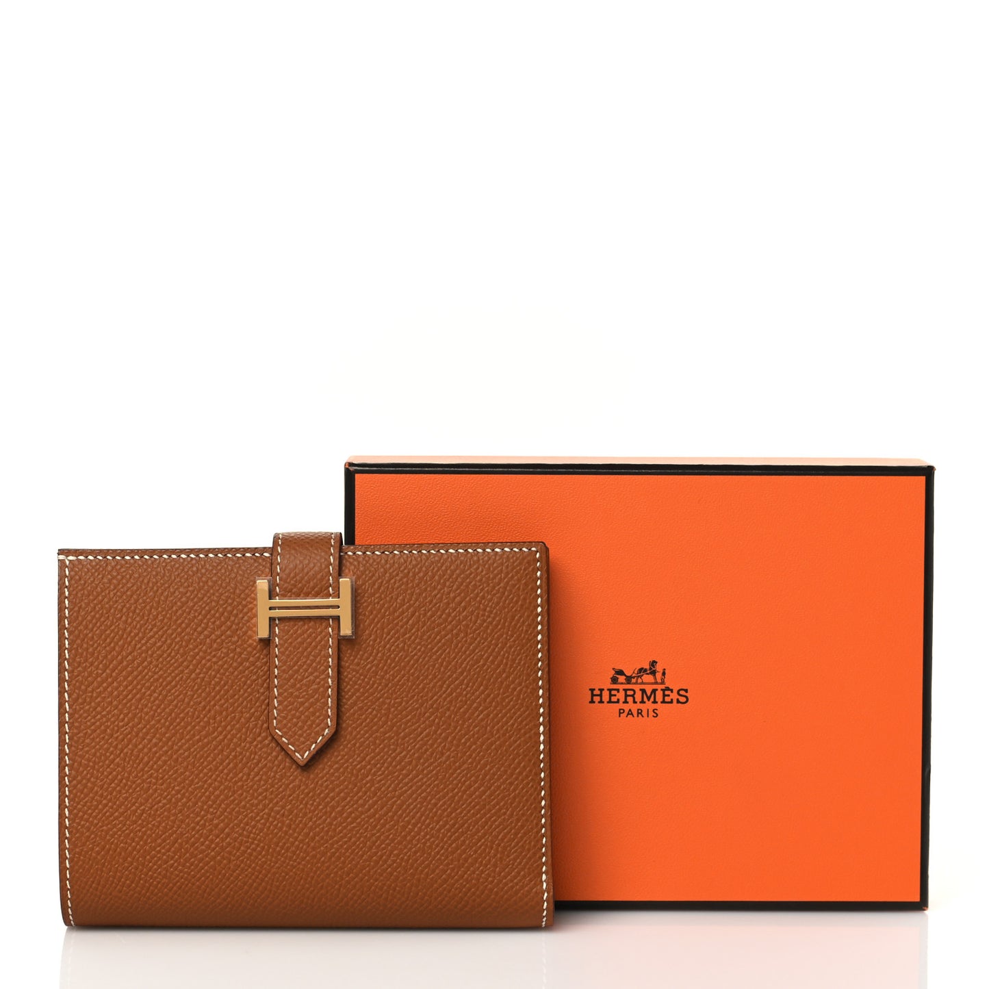 Epsom Bearn Compact Wallet Gold