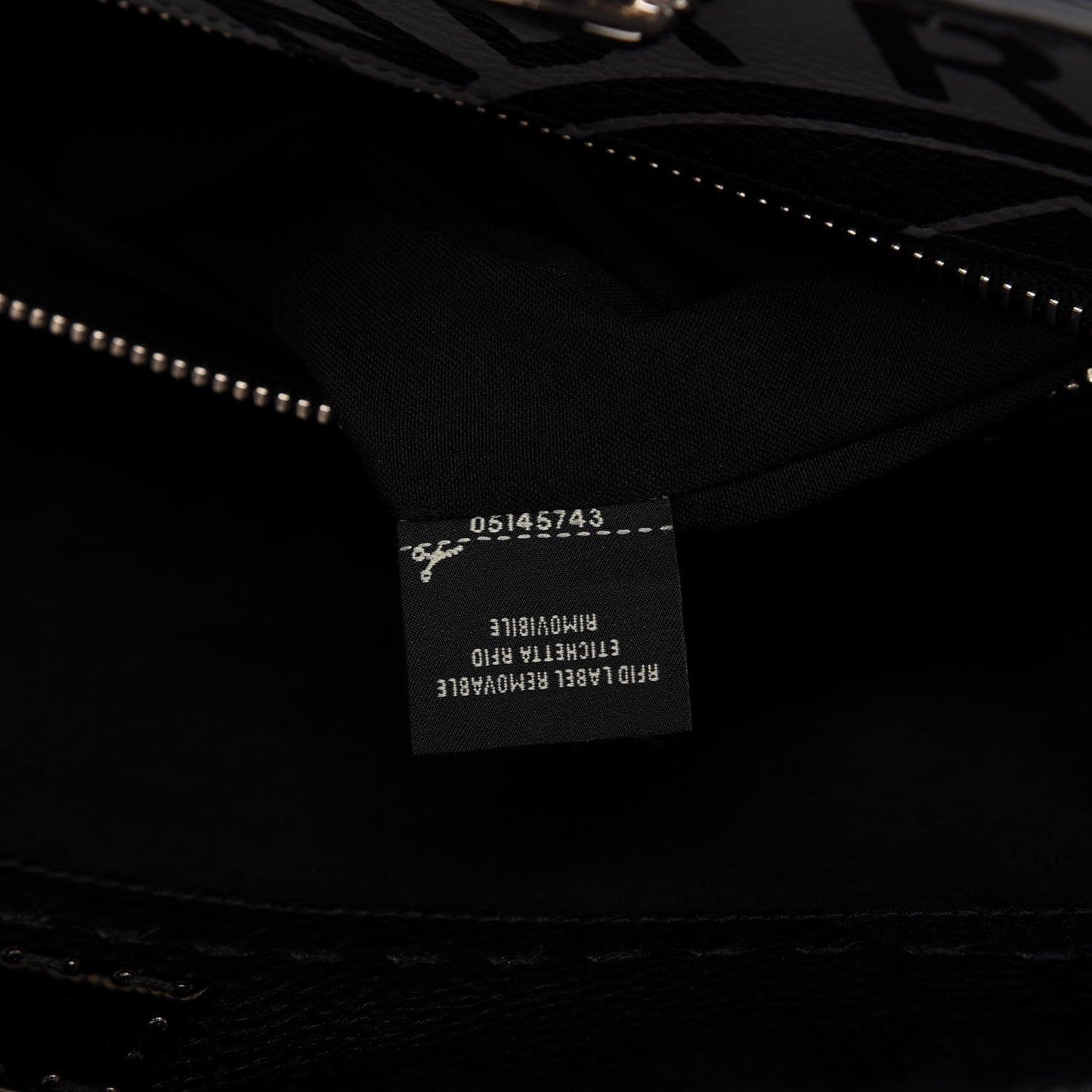 Cuoio Romano Selleria Fendi Stamp Patch Large Mens Peekaboo Iconic Essential Satchel Black Grigio