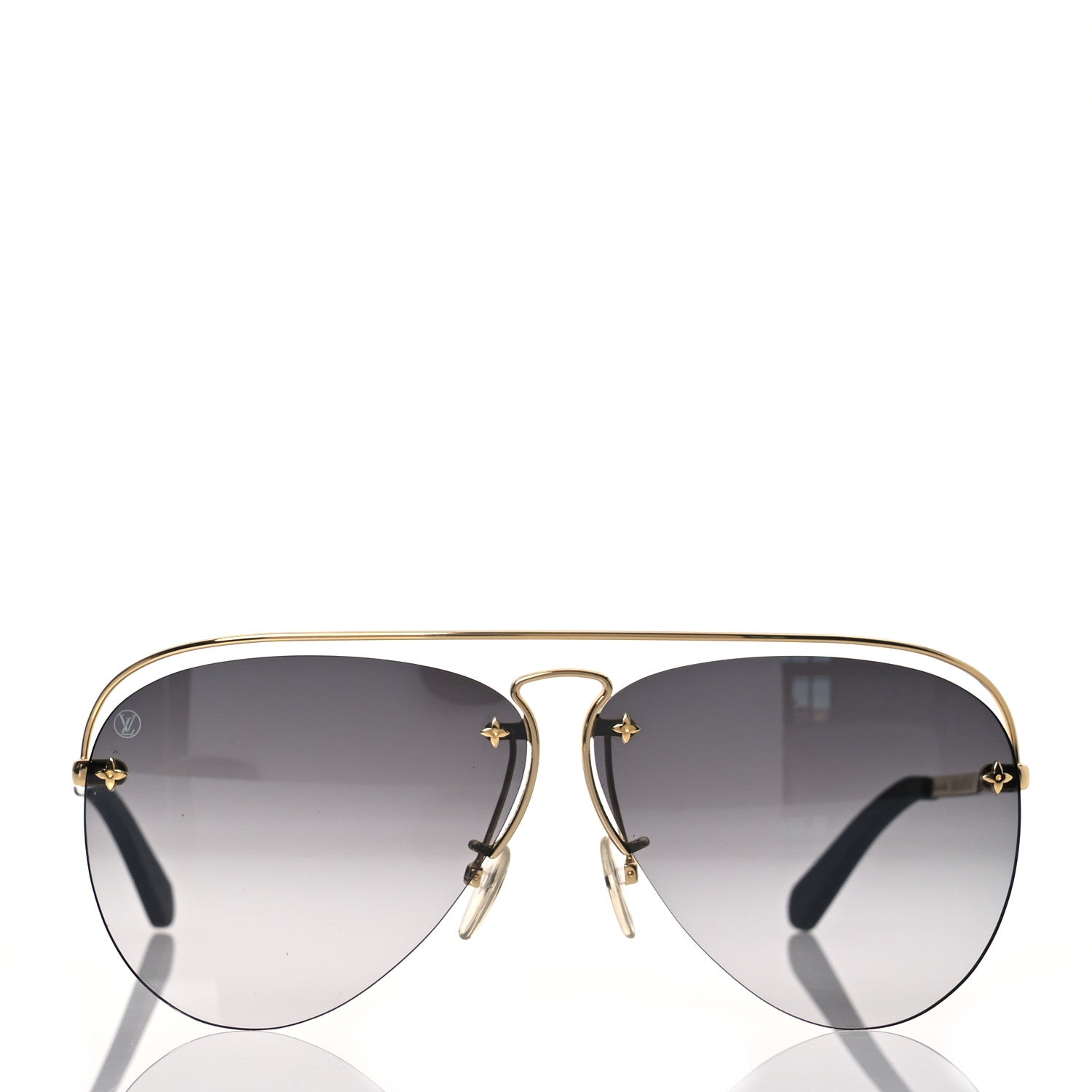 Louis Vuitton Grease Mask Sunglasses Z1045W Gold 2 of 8