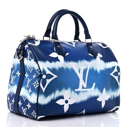 Louis Vuitton Monogram Escale Speedy Bandouliere 30 Blue 3 of 11