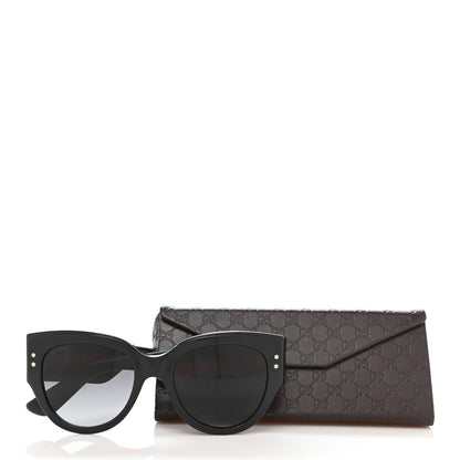 Gucci Acetate Oversized Rectangle Frame Web Sunglasses GG3864/S Black 7 of 7