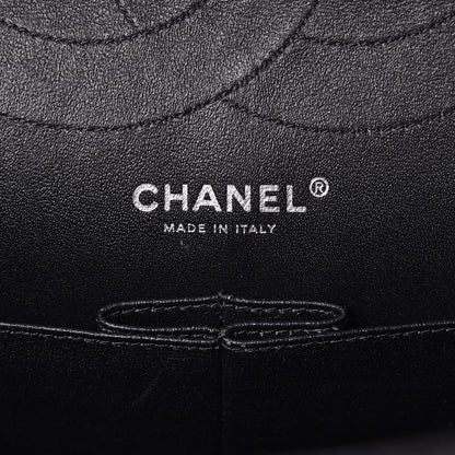 Chanel Glazed Aged Calfskin Quilted 2.55 Reissue 227 Flap So Black 6 of 9