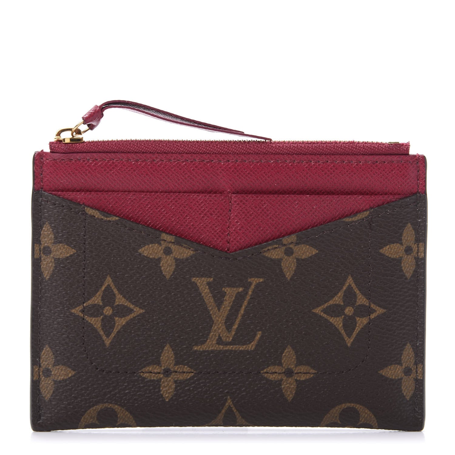 Louis Vuitton Monogram Zipped Card Holder Fuchsia 611093 – FASHIONPHILE