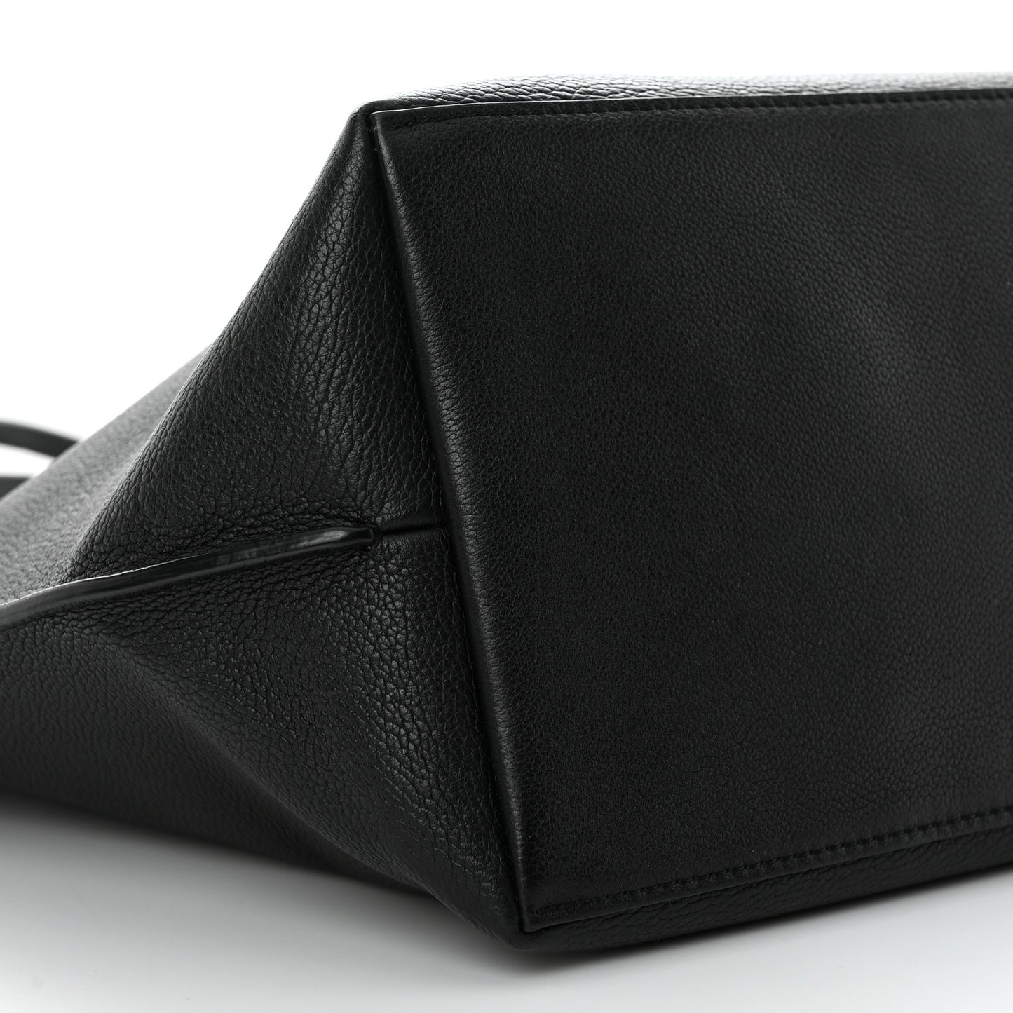 Calfskin Lockme Go Tote Black