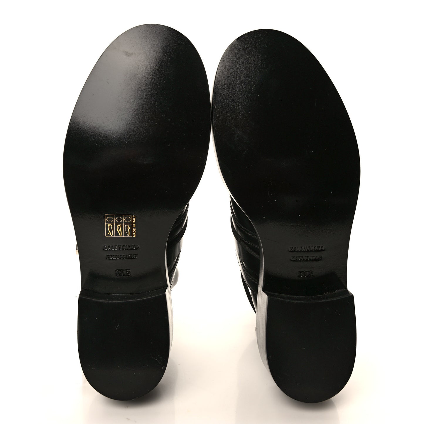 Brushed Calfskin Ceinture Ankle Boots 38.5 Black