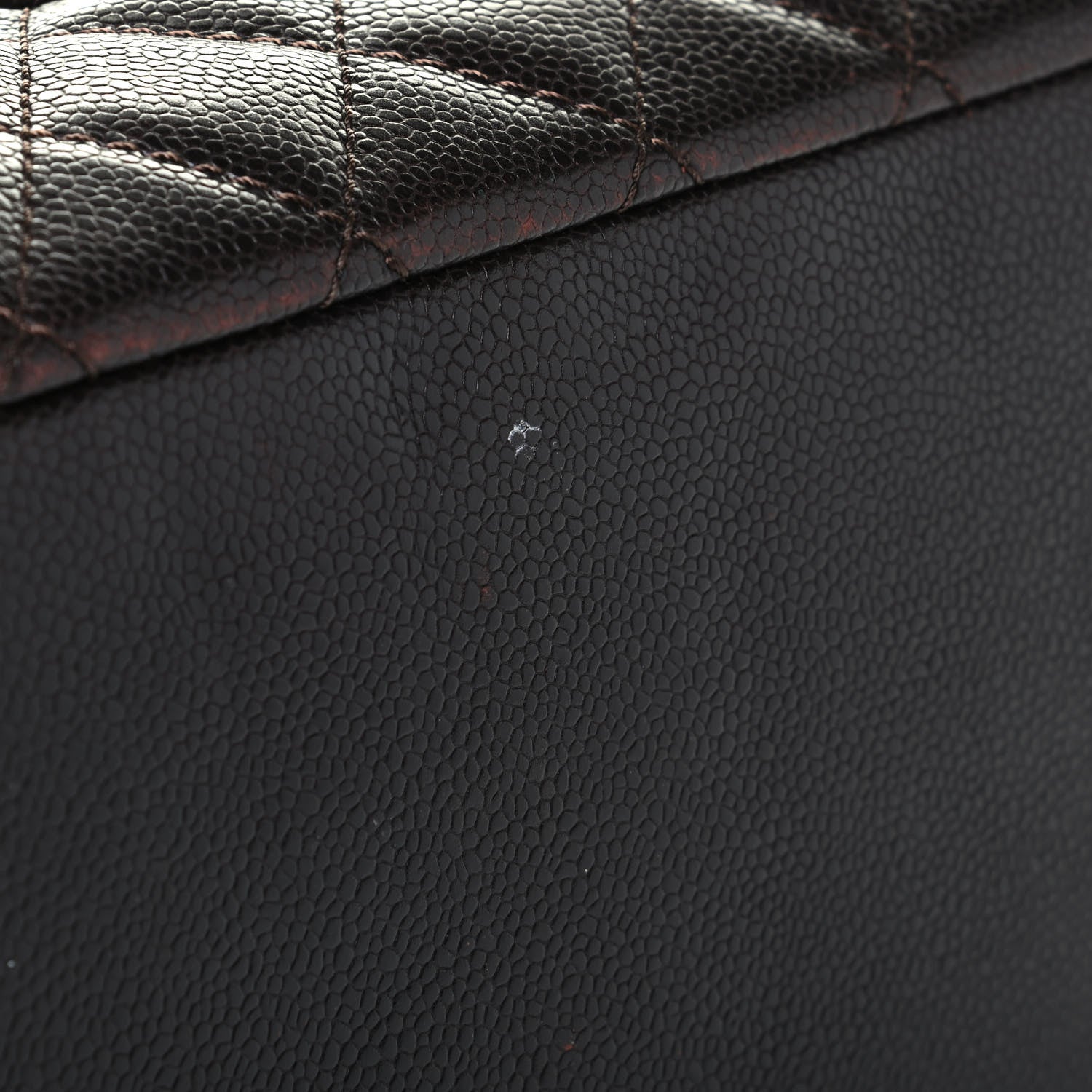 Chanel Caviar Quilted Grand Shopping Tote GST Dark Brown 8 of 9