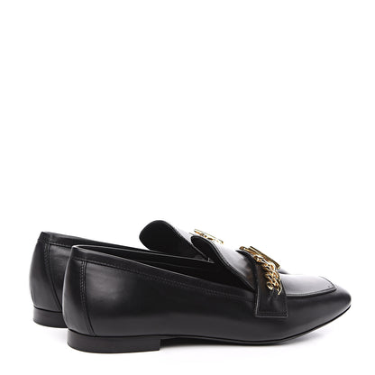 Louis Vuitton Calfskin Upper Case Flat Loafer 39 Black 4 of 8