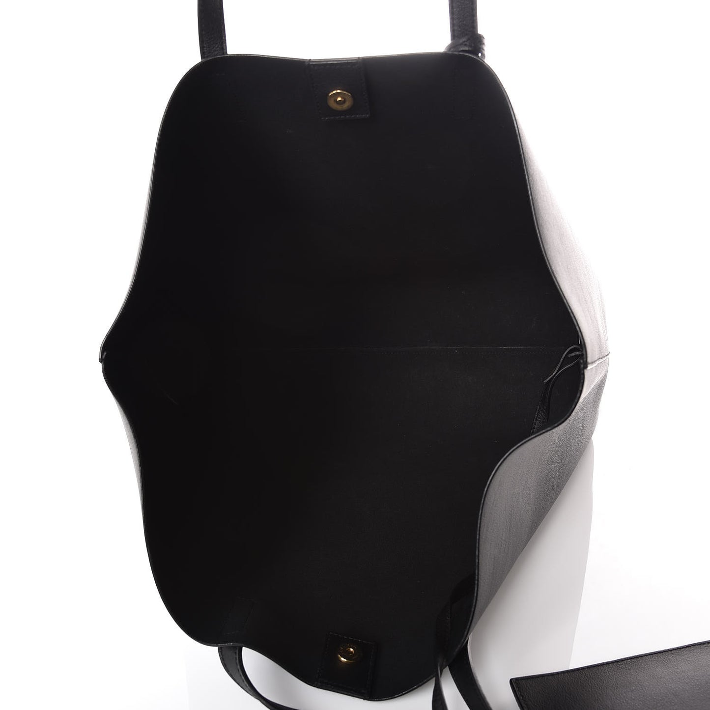 Calfskin Large Shopping Tote Black