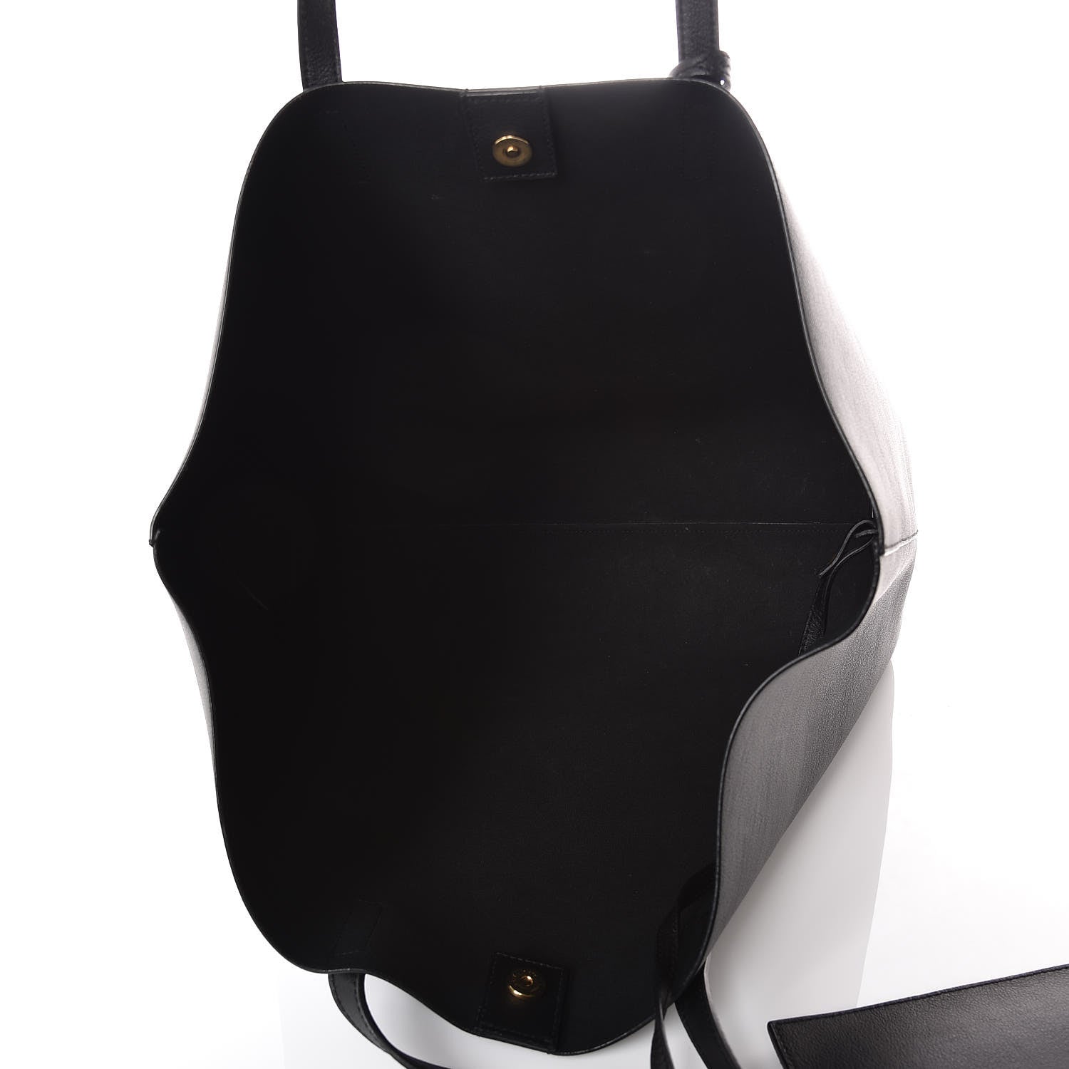 Saint Laurent Calfskin Large Shopping Tote Black 6 of 7