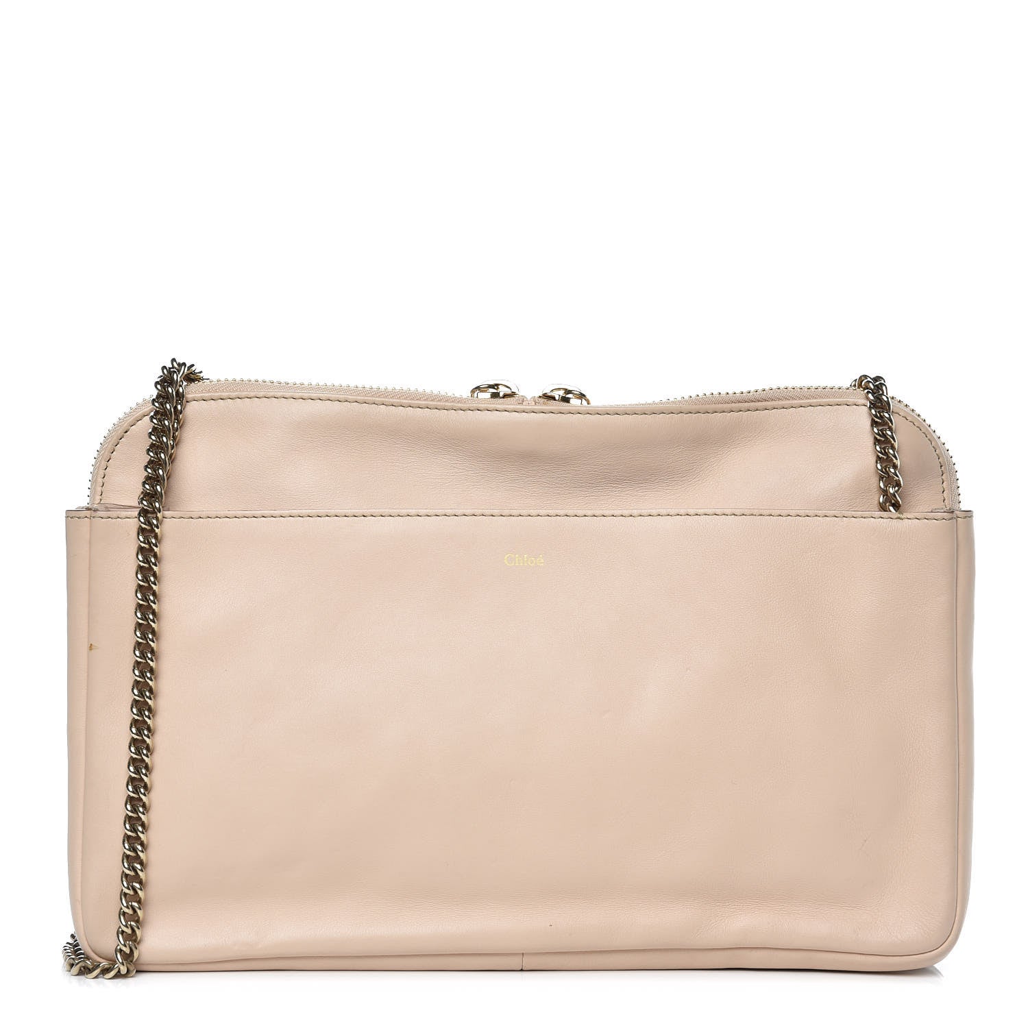 Chloe Calfskin Lucy Shoulder Bag Beige 1 of 14