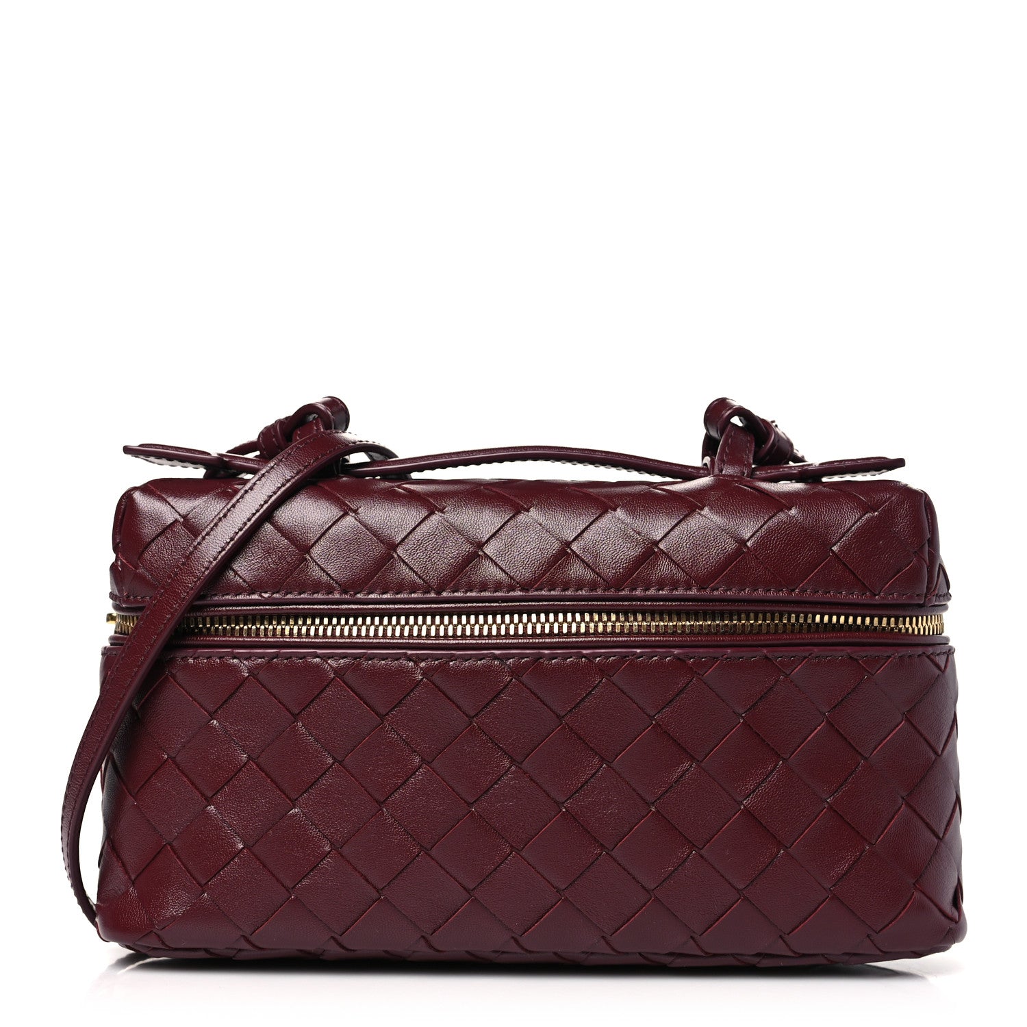Bottega Veneta Nappa Intrecciato Bang Bang Vanity Case Barolo 1 of 13
