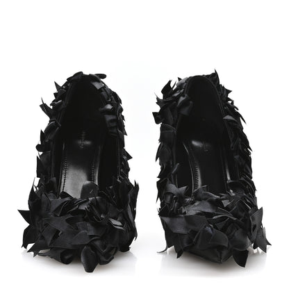 Balenciaga Satin Pointed Marie A Bows All Over 110mm Pumps 35 Black 3 of 9
