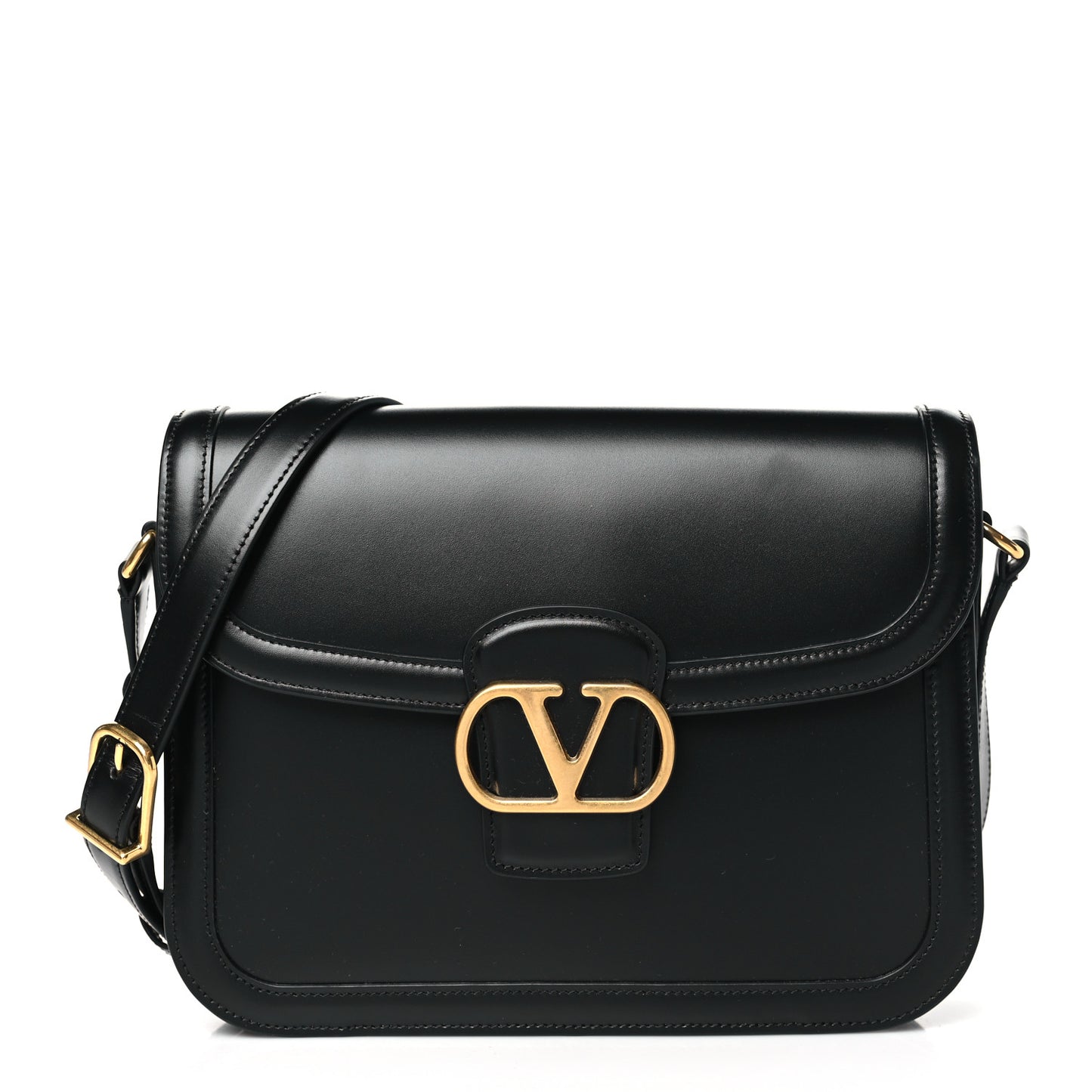 Smooth Calfskin 9to5 Shoulder Bag Black