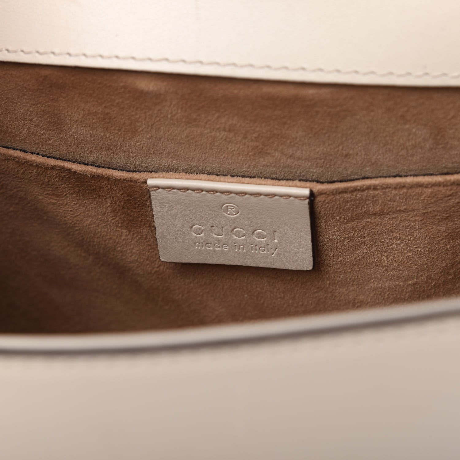 Gucci Calfskin Mini Sylvie Top Handle Bag White 8 of 10