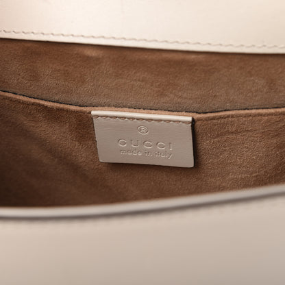 Gucci Calfskin Mini Sylvie Top Handle Bag White 8 of 10