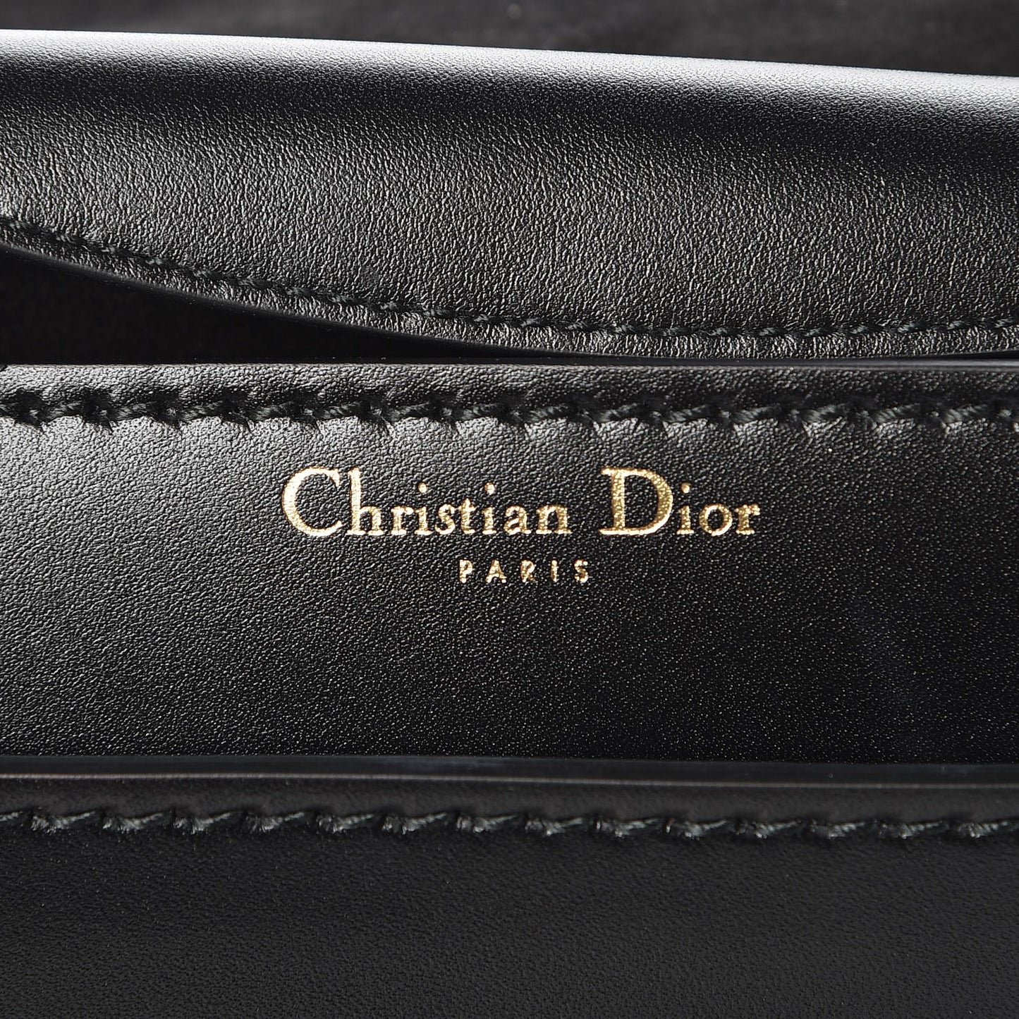 Calfskin J'Adior Chain Flap Bag Black