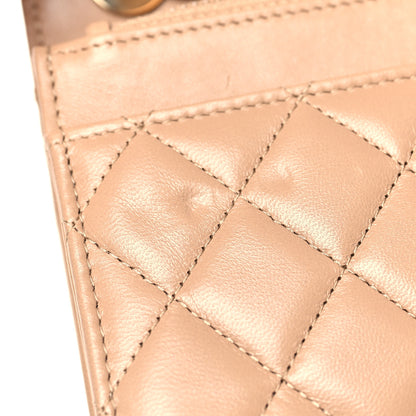 Chanel Lambskin Quilted Trendy CC Wallet On Chain WOC Beige 12 of 14